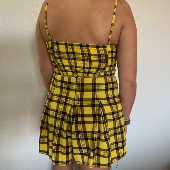 COPY - clueless inspired Cher plaid yellow skirt and top - Picture 2 of 3